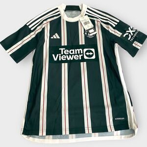 Adidas Manchester United Away Green/White Youth 23/24 Jersey IA7195 size L New